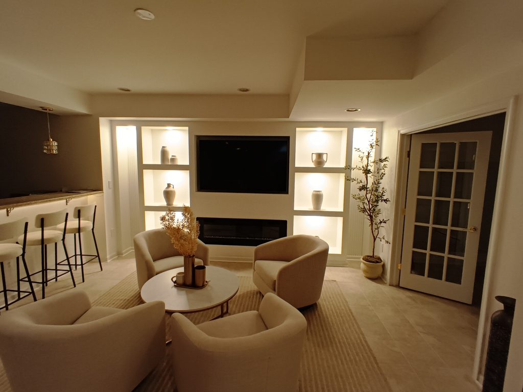 Home Remodeled with beige furniture